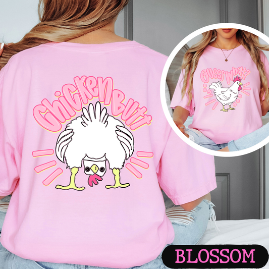 Guess What Chicken Butt Shirt | Funny Chicken Graphic Tee | Cute Farm Humor T-Shirt