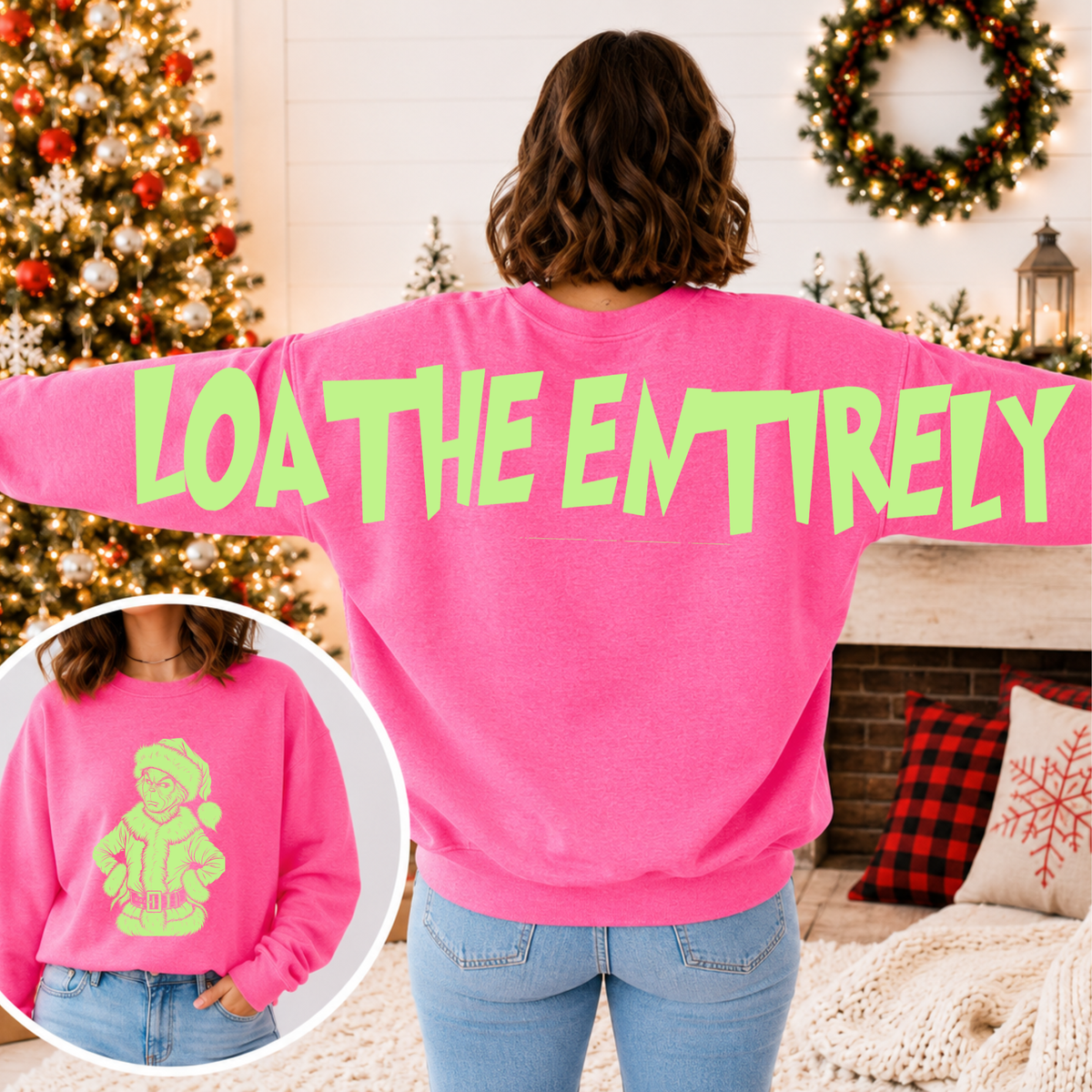 Loathe Entirely Big Back Christmas Sweatshirt | Holiday Crewneck