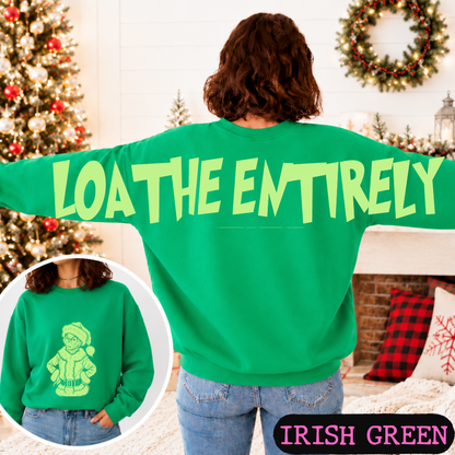 Loathe Entirely Big Back Christmas Sweatshirt | Holiday Crewneck