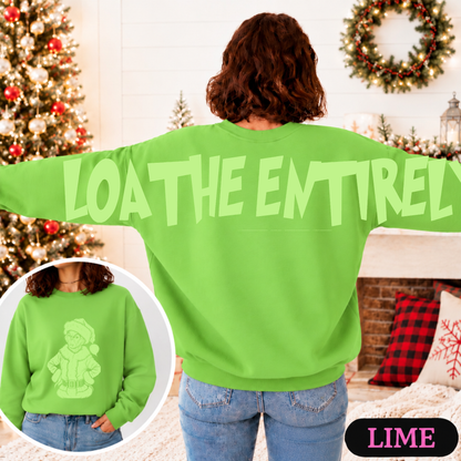 Loathe Entirely Big Back Christmas Sweatshirt | Holiday Crewneck