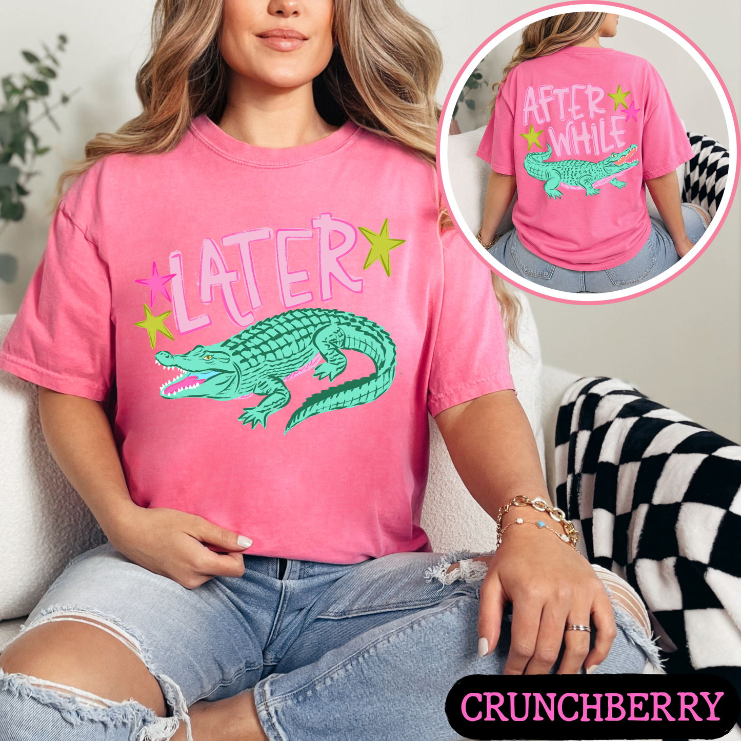 Later Gator Shirt | Funny Southern Alligator Tee | Front & Back Comfort Colors