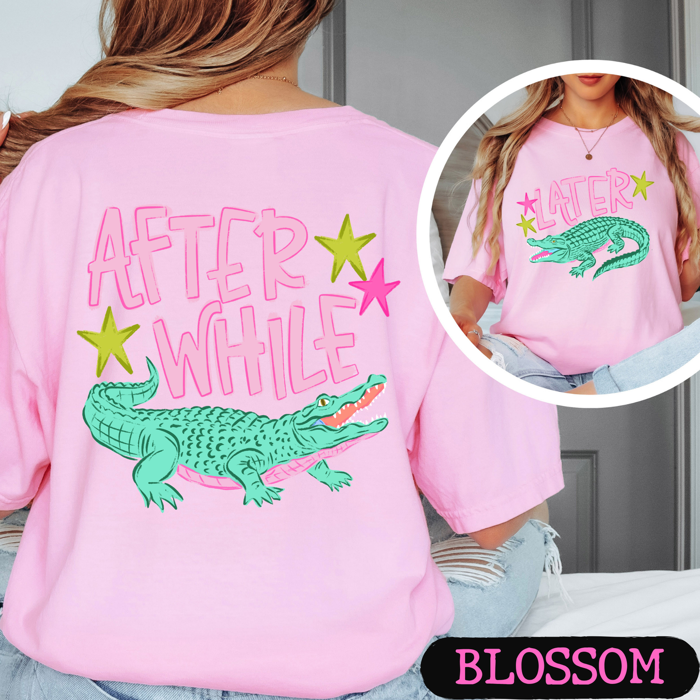 Later Gator Shirt | Funny Southern Alligator Tee | Front & Back Comfort Colors