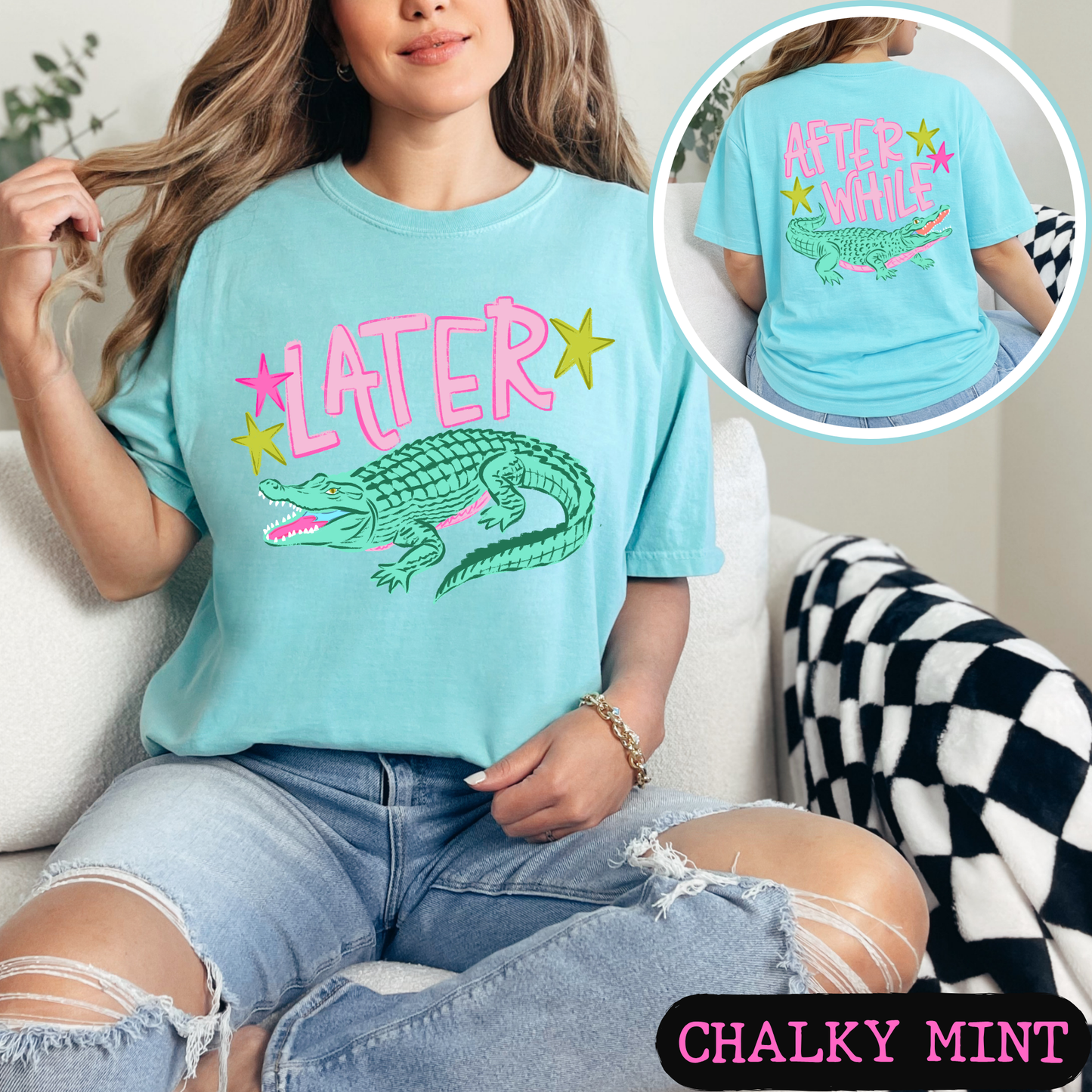 Later Gator Shirt | Funny Southern Alligator Tee | Front & Back Comfort Colors