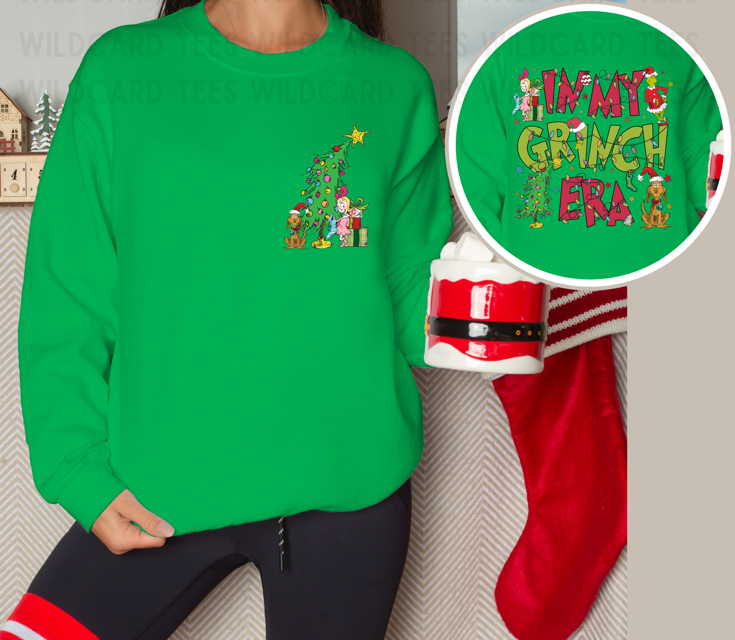 In My Grinch Era | Christmas Tree Long Sleeve Shirt | Holiday Shirt
