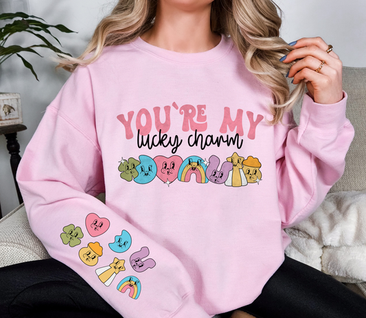 You’re My Lucky Charm Sweatshirt | Retro St. Patrick’s Day Graphic Crewneck