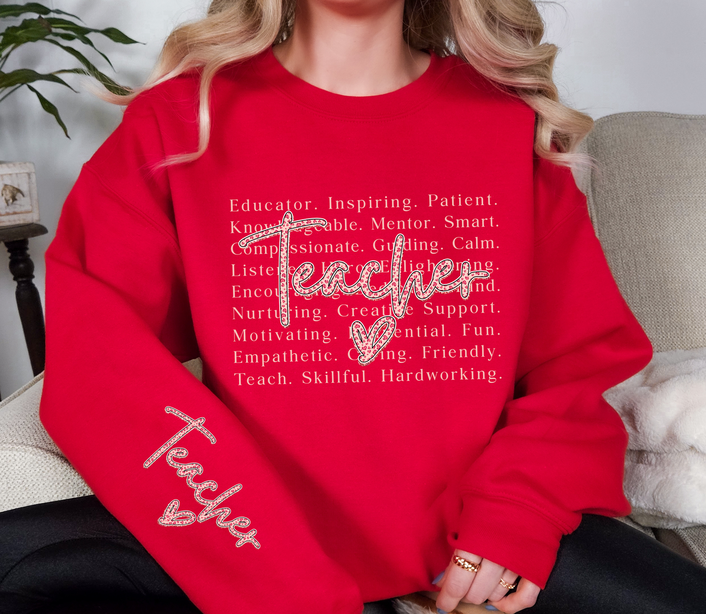 Teacher Definition Sweatshirt | Inspirational Educator Crewneck | Valentine Gift for Teachers