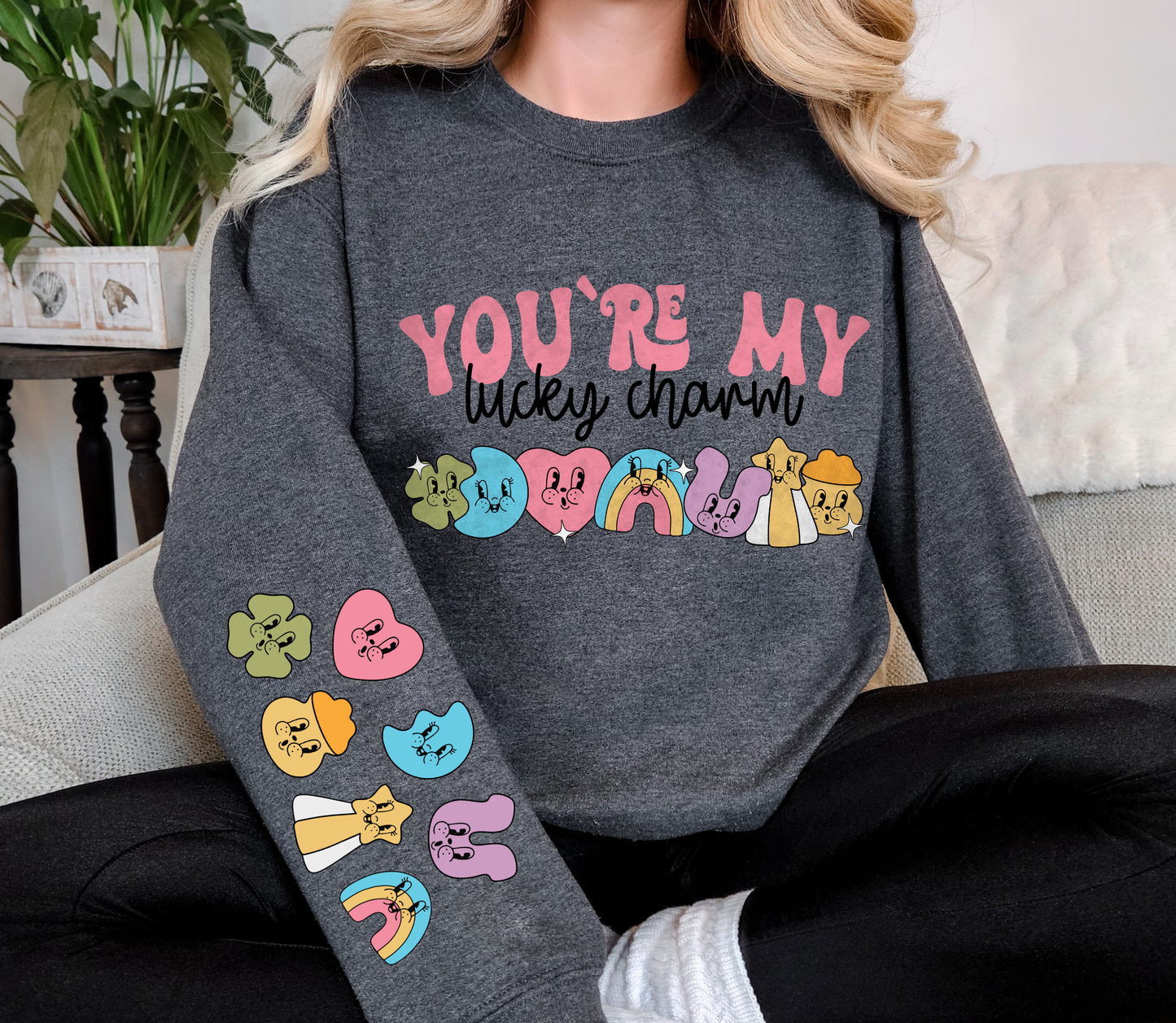 You’re My Lucky Charm Sweatshirt | Retro St. Patrick’s Day Graphic Crewneck