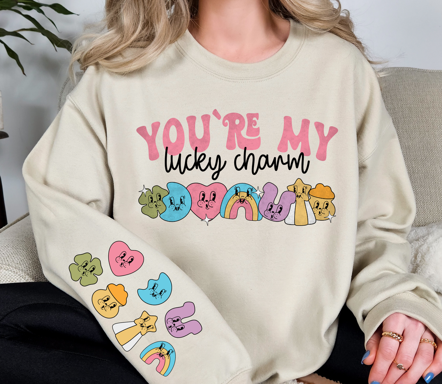 You’re My Lucky Charm Sweatshirt | Retro St. Patrick’s Day Graphic Crewneck