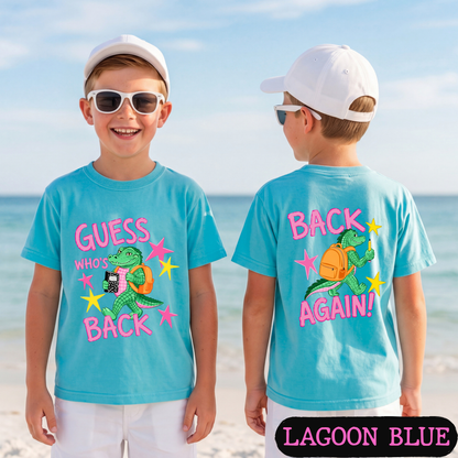 Guess Who's Back Back Again Alligator Back to School Comfort Colors Shirt | Funny Teacher & Student Graphic Tee | Back To School Shirt