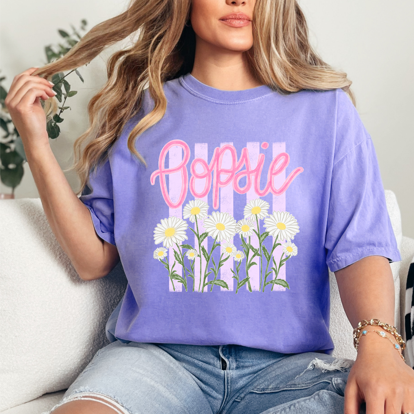 Oopsie Daisy Tee | Cute Spring Aesthetic T-Shirt | Daisy Shirt