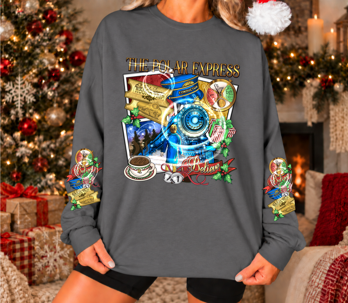 The Polar Express Christmas Shirt | Long Sleeve & Kids Sizes | Believe Holiday Tee
