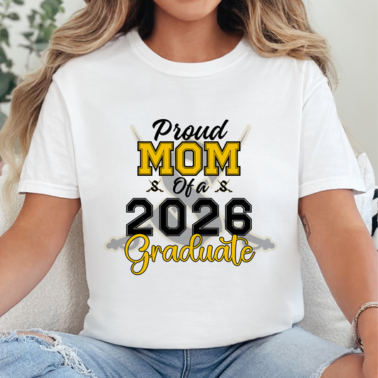 Custom Graduation Shirts 2026 | Senior Photo Tee | Proud Mom Graduate Shirt | Personalized School Spirit Graduation Gifts