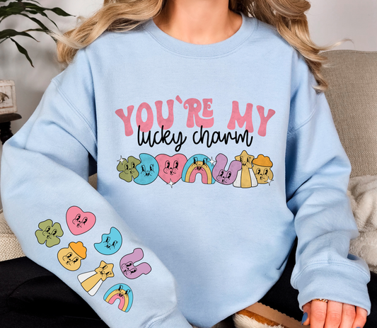 You’re My Lucky Charm Sweatshirt | Retro St. Patrick’s Day Graphic Crewneck