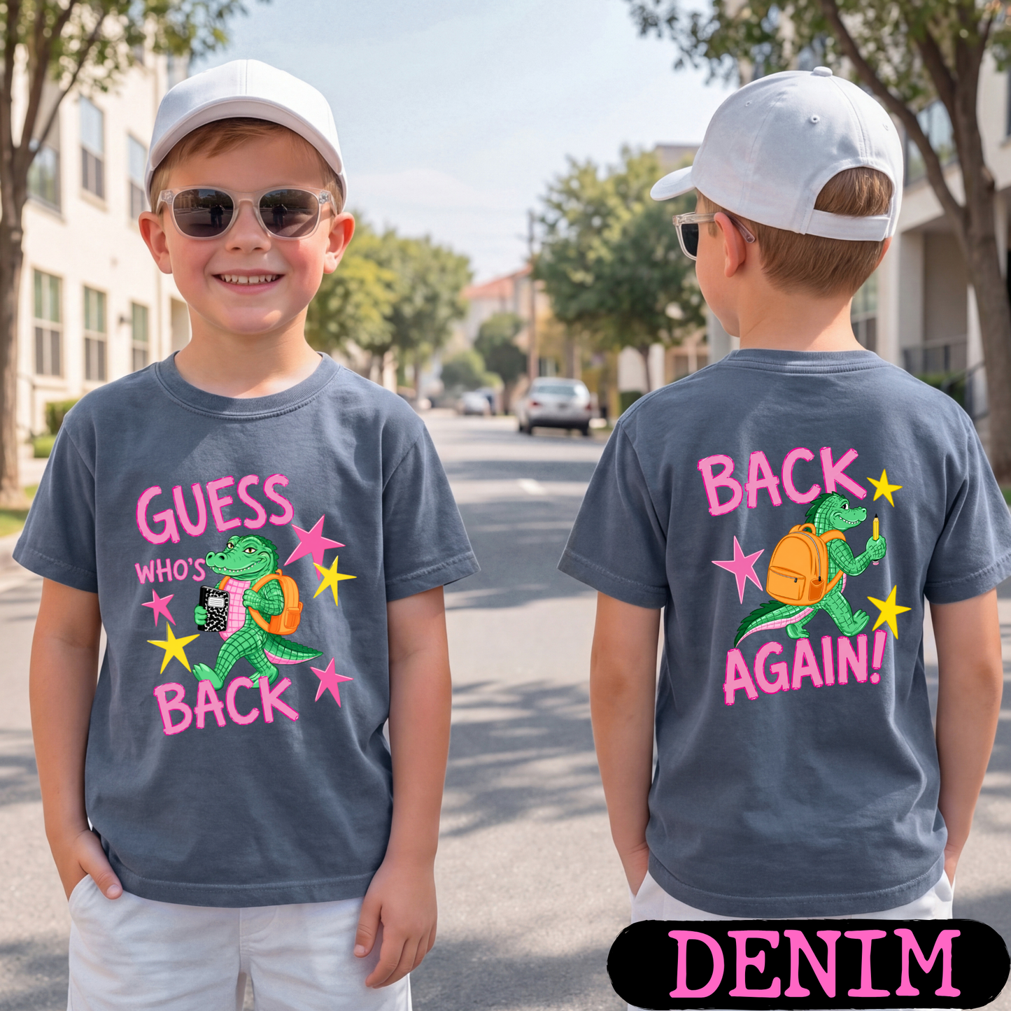 Guess Who's Back Back Again Alligator Back to School Comfort Colors Shirt | Funny Teacher & Student Graphic Tee | Back To School Shirt