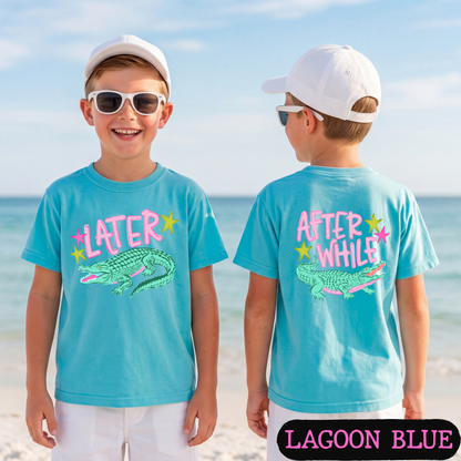 Later Gator Shirt | Funny Southern Saying Tee | Cute Alligator Graphic Shirt | After While Back Print Tee | Trendy Comfort Colors Style