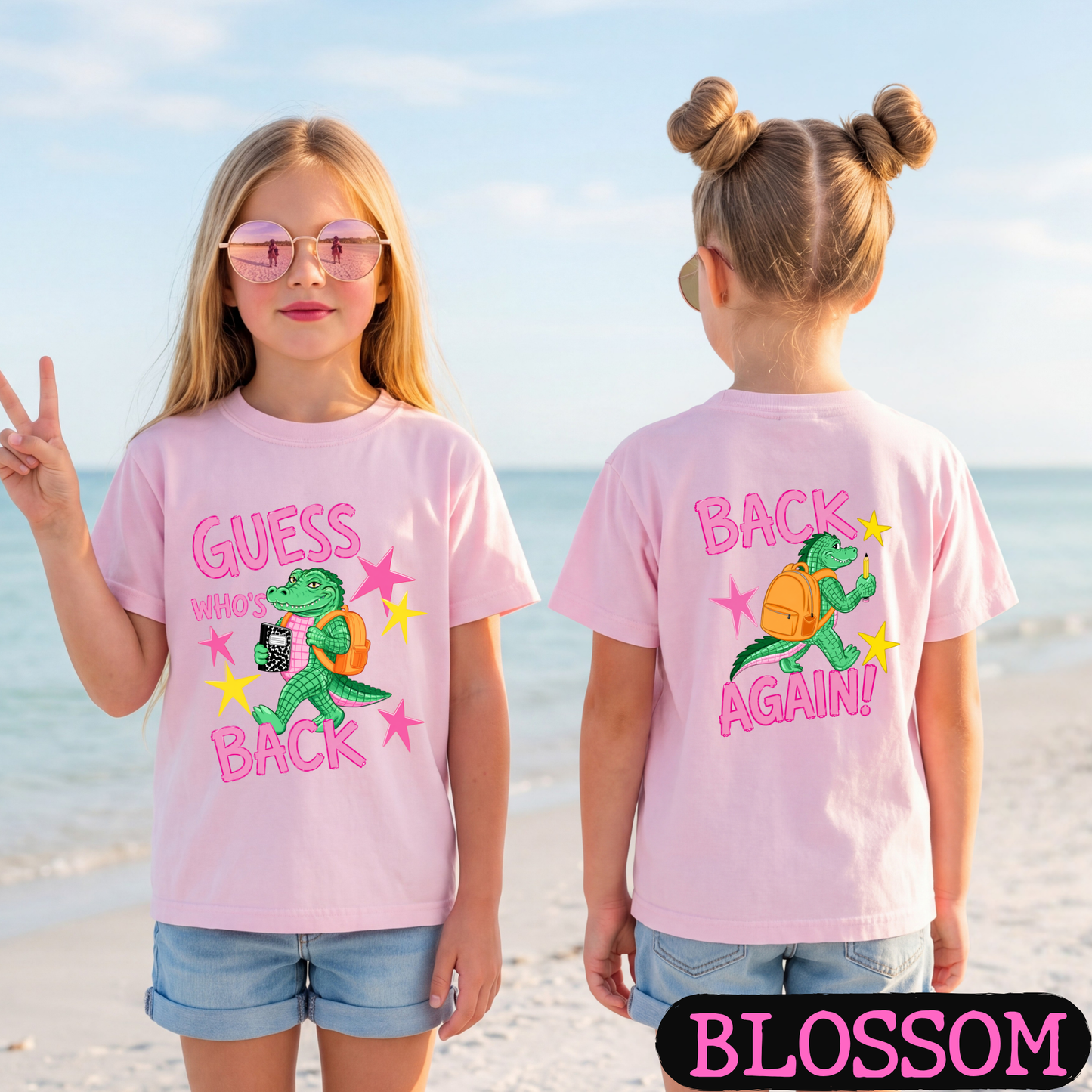 Guess Who's Back Back Again Alligator Back to School Comfort Colors Shirt | Funny Teacher & Student Graphic Tee | Back To School Shirt