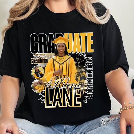 Custom Graduation Shirts 2026 | Senior Photo Tee | Proud Mom Graduate Shirt | Personalized School Spirit Graduation Gifts