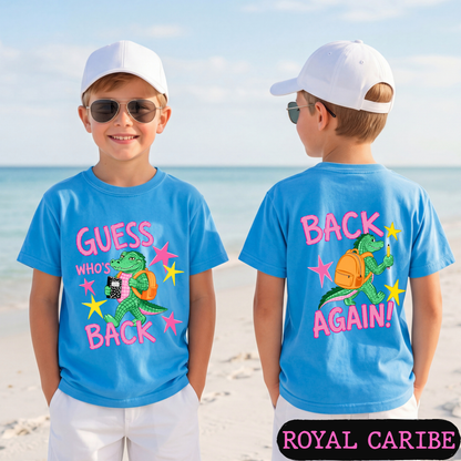 Guess Who's Back Back Again Alligator Back to School Comfort Colors Shirt | Funny Teacher & Student Graphic Tee | Back To School Shirt