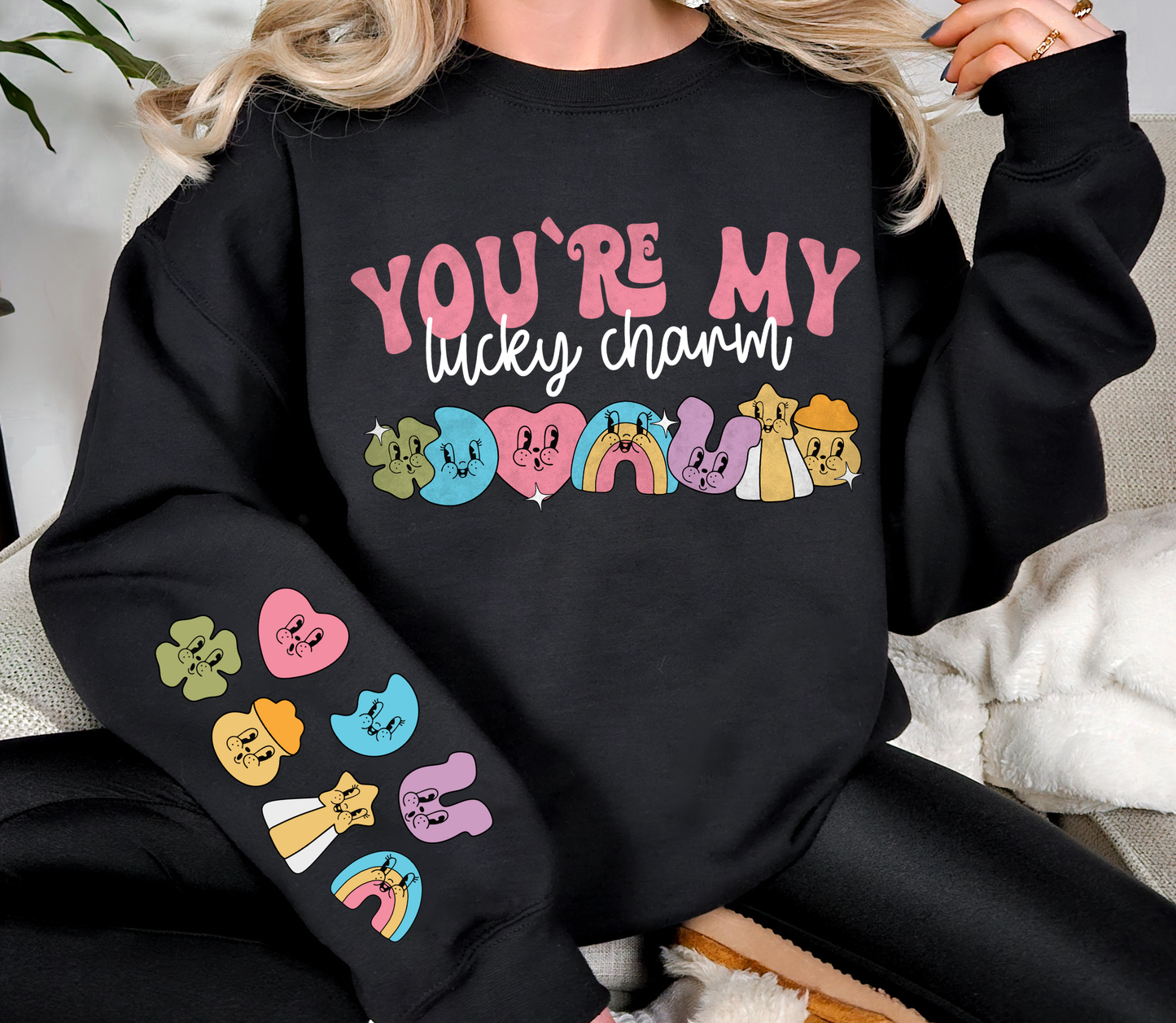 You’re My Lucky Charm Sweatshirt | Retro St. Patrick’s Day Graphic Crewneck